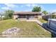 The backyard has a fire pit, above ground pool, and screened in porch perfect for entertaining at 3141 Wainwright St, Deltona, FL 32738
