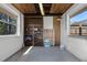 Unfinished basement featuring concrete flooring, block walls, and a built in shelving unit at 3141 Wainwright St, Deltona, FL 32738