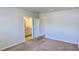 Comfortable bedroom with neutral carpet and an en-suite bathroom at 3538 Treetop St, Deland, FL 32724