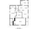 Detailed floor plan showcasing the layout of the home, including the bedrooms, kitchen, living room, and bathrooms at 4192 Gallimore St, Orlando, FL 32811