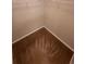 A close up of the inside of a small closet showing carpet and trim at 5064 Park Central Dr # 1731, Orlando, FL 32839