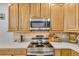 Modern kitchen featuring updated appliances, a sleek cooktop, and ample counter space at 5108 Legacy Oaks Dr, Orlando, FL 32839