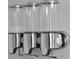 Close-up of a sleek, chrome shower dispenser, providing an elegant and space-saving solution for bath products at 6165 Carrier Dr # 3701, Orlando, FL 32819