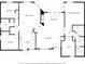 Detailed floor plan showcasing the layout of the home, including bedrooms, bathrooms, kitchen, and living areas at 14772 Eagles Crossing Dr, Orlando, FL 32837