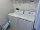Laundry room with white washer and dryer at 179 Blue Cypress Dr, Davenport, FL 33837