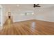 Bright bonus room with light laminate floors and recessed lighting at 2015 Sandy Garden Ln, Winter Garden, FL 34787