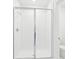 Modern bathroom with a glass-enclosed shower and tiled walls offers a clean, bright space at 2098 Rosewood Dr, Bartow, FL 33830