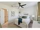 Inviting bedroom features a white bed frame and decorative bedside tables at 211 Lazio Cir, Debary, FL 32713