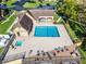 Aerial view of the community pool, clubhouse, and lounge area at 366 Waterside Dr # 102, Altamonte Springs, FL 32701