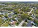 Aerial view of neighborhood with mature trees and residential homes at 427 N Lakeview Ave, Winter Garden, FL 34787