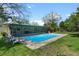 Backyard pool with poolside chairs, inviting you to relax and enjoy at 427 N Lakeview Ave, Winter Garden, FL 34787