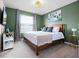 Stylish bedroom showcasing a bed, modern lighting, and minimalist décor for a relaxing ambiance at 4361 Lana Ave, Davenport, FL 33897
