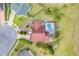 Overhead image displaying a home with a private backyard pool at 13542 Texas Woods Cir, Orlando, FL 32824