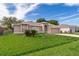 Attractive single-story home with well-kept lawn, two palm trees, and a two-car garage under a partially cloudy sky at 142 Barrington Dr, Kissimmee, FL 34758