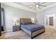 Comfortable main bedroom with en suite bathroom and walk in closet at 149 St Thomas Dr, Mulberry, FL 33860