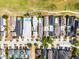 Overhead view of elegant homes with private pools beside a golf course, set against a backdrop of lush green fairways at 1523 Corolla Ct, Reunion, FL 34747