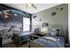 Star Wars themed bedroom with two twin beds, unique bedding, and Star Wars themed wall art at 1523 Corolla Ct, Reunion, FL 34747