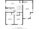 Second floor plan of house layout, showing bedrooms and bathroom at 15604 Starlite St, Clermont, FL 34714