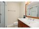 Modern bathroom with a glass-enclosed shower at 1800 Johnson Dr, Clermont, FL 34711