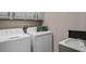 Functional laundry room with modern appliances and a sink at 334 Prestwick Dr, Davenport, FL 33897