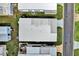 Aerial shot of the home highlighting the roof and the surrounding landscape at 1401 W Highway 50 # 45, Clermont, FL 34711