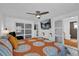 Bedroom featuring a ceiling fan and a TV, creating a relaxing retreat at 1401 W Highway 50 # 45, Clermont, FL 34711