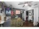 Cozy bedroom with vinyl floors, stylish decor, and a spacious closet for storage at 204 Smokerise Blvd, Longwood, FL 32779