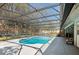 Refreshing screened-in pool with ample deck space for lounging and entertaining, nestled in the backyard at 204 Smokerise Blvd, Longwood, FL 32779