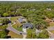 An elevated view displays this home surrounded by mature trees in a well-maintained neighborhood at 2058 Washington Ave, Sanford, FL 32771