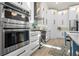 Modern kitchen with stainless steel appliances, double oven, and white cabinetry at 2058 Washington Ave, Sanford, FL 32771