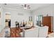 Bright living room with hardwood floors and sliding glass doors leading to the outdoors at 2501 Hinsdale Dr, Kissimmee, FL 34741