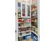 Walk-in pantry with lots of adjustable shelving for food storage at 2501 Hinsdale Dr, Kissimmee, FL 34741