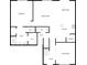 Detailed floor plan showcasing the layout of the first floor including the kitchen and living room at 3056 Sangria St, Kissimmee, FL 34744