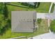Aerial view of house roof featuring dormer windows and meticulous landscaping at 3747 Moon Dancer Pl, St Cloud, FL 34772