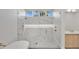 Stunning walk-in shower with rain shower head and beautiful marble tile at 409 W 2Nd Ave, Windermere, FL 34786