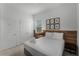 This bedroom features stylish decor and a cozy queen bed at 418 Marcello Blvd, Kissimmee, FL 34746