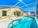 Backyard pool offers privacy and a relaxing atmosphere, screened in for year-round enjoyment at 1049 Winding Water Way, Clermont, FL 34714