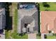 Aerial view of home with screened in pool in a lovely neighborhood at 16736 Broadwater Ave, Winter Garden, FL 34787