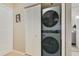 Convenient laundry closet with stacked washer and dryer units at 530 E Central Blvd # 501, Orlando, FL 32801