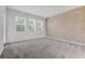 Spacious bedroom features neutral carpet and a unique accent wall at 3036 Country Side Dr, Apopka, FL 32712