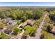 Expansive aerial view of the home showcasing its prime location and manicured grounds at 401 Timberwalk Ln, Lake Mary, FL 32746