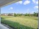 View of backyard featuring a lake in the background at 17394 Million Lakes Ct, Clermont, FL 34714