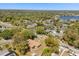 Expansive aerial view of a residential neighborhood with mature trees, sidewalks, and a lake in the background on a sunny day at 209 Camden Rd, Altamonte Springs, FL 32714