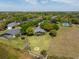 Expansive property featuring a screened pool, sprawling lawn, tennis court and fire pit seating at 2106 Ridgewind Way, Windermere, FL 34786