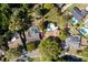 Aerial view of a home nestled among lush greenery showcasing the property's boundaries at 2661 Jennifer Hope Blvd, Longwood, FL 32779