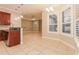 This kitchen features plenty of counter space, lots of natural lighting and great views into the living area at 5543 Grey Hawk Ln, Lakeland, FL 33810