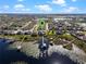 Aerial view of houses and lake with marker showing approximate location at 10303 Atwater Bay Dr, Winter Garden, FL 34787