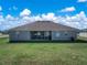 Spacious backyard with a covered patio, perfect for outdoor activities and relaxation at 1113 Caloosa Ridge Way, Babson Park, FL 33827