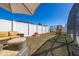 Spacious backyard with a screened pool, play set, and outdoor seating area at 121 Sonja Cir, Davenport, FL 33897