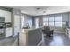 Living room with an island countertop with sink at 14433 Pleach St, Winter Garden, FL 34787
